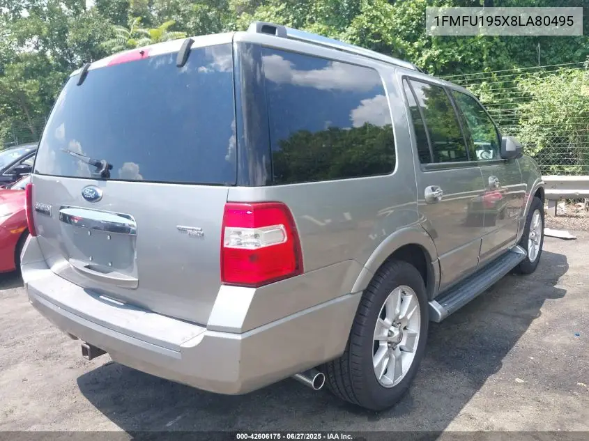 2008 Ford Expedition Limited VIN: 1FMFU195X8LA80495 Lot: 42606175
