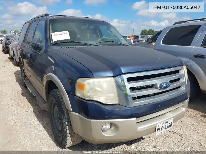 2008 Ford Expedition Eddie Bauer/King Ranch VIN: 1FMFU17508LA05047 Lot: 42616359