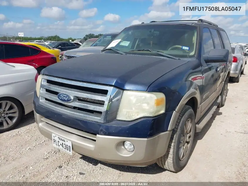 2008 Ford Expedition Eddie Bauer/King Ranch VIN: 1FMFU17508LA05047 Lot: 42616359