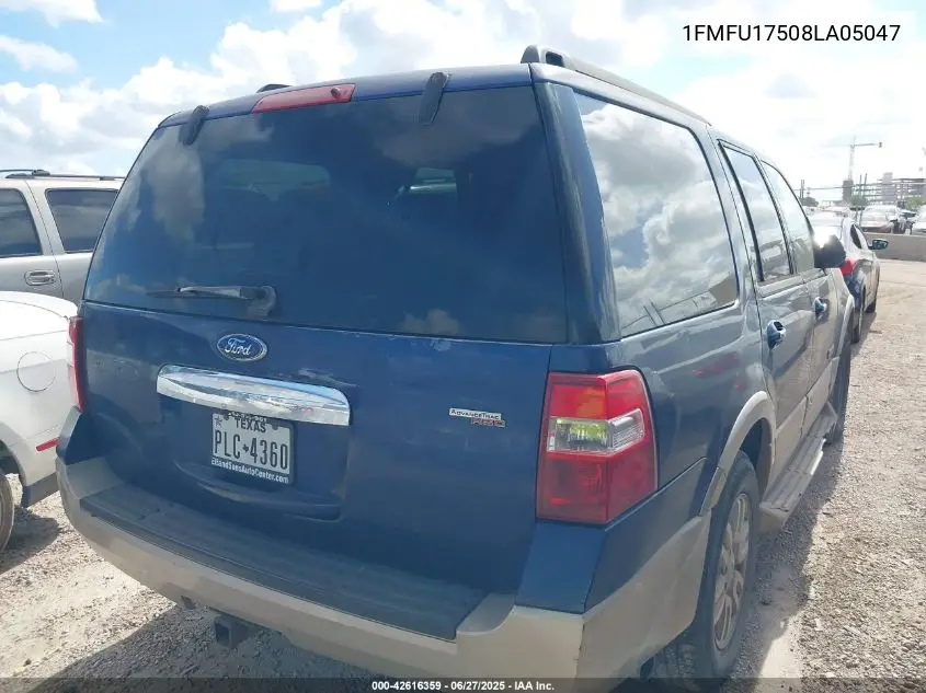 2008 Ford Expedition Eddie Bauer/King Ranch VIN: 1FMFU17508LA05047 Lot: 42616359
