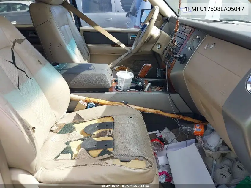 2008 Ford Expedition Eddie Bauer/King Ranch VIN: 1FMFU17508LA05047 Lot: 42616359