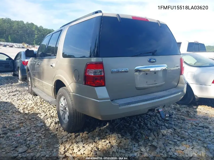 2008 Ford Expedition Xlt VIN: 1FMFU15518LA03620 Lot: 42644718
