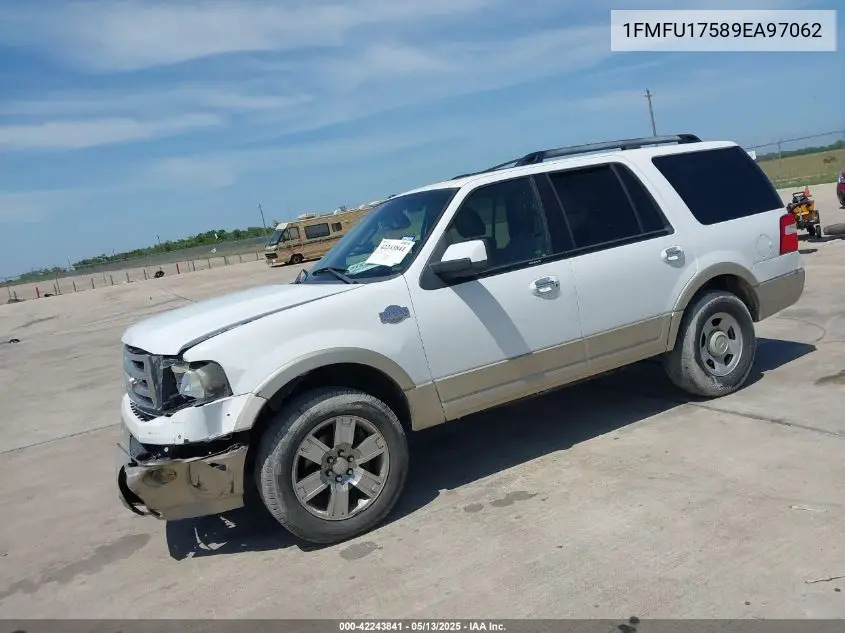 2009 Ford Expedition Eddie Bauer/King Ranch VIN: 1FMFU17589EA97062 Lot: 42243841