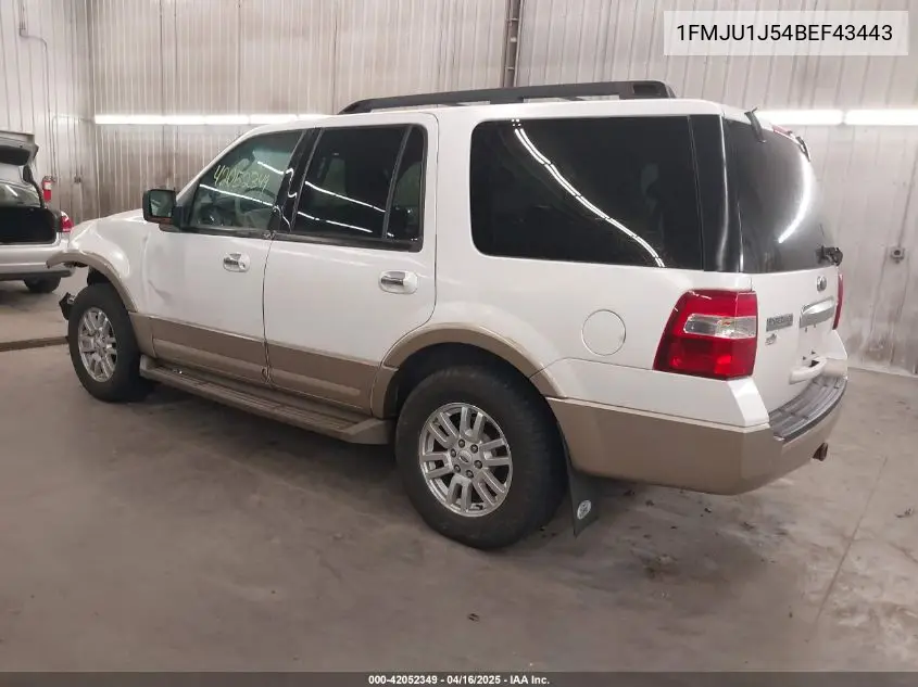 2011 Ford Expedition Xlt VIN: 1FMJU1J54BEF43443 Lot: 42052349