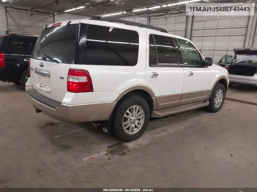 2011 Ford Expedition Xlt VIN: 1FMJU1J54BEF43443 Lot: 42052349