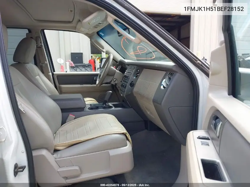 2011 Ford Expedition El Xlt VIN: 1FMJK1H51BEF28152 Lot: 42254578