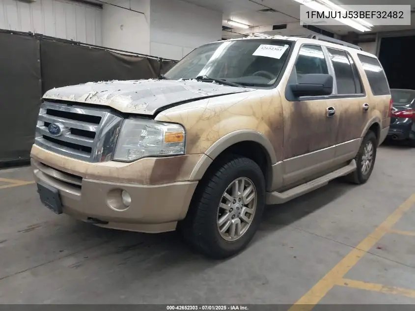 2011 Ford Expedition Xlt VIN: 1FMJU1J53BEF32482 Lot: 42652303
