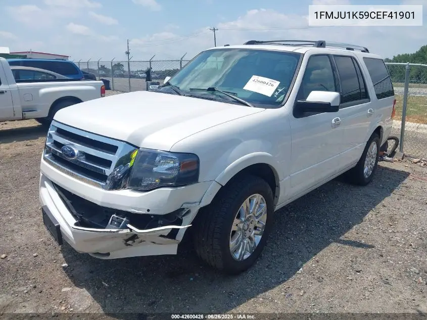 2012 Ford Expedition Limited VIN: 1FMJU1K59CEF41901 Lot: 42600426