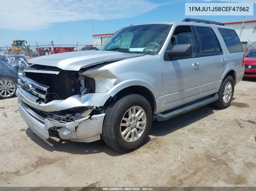 2012 Ford Expedition Xlt VIN: 1FMJU1J58CEF47562 Lot: 42609475