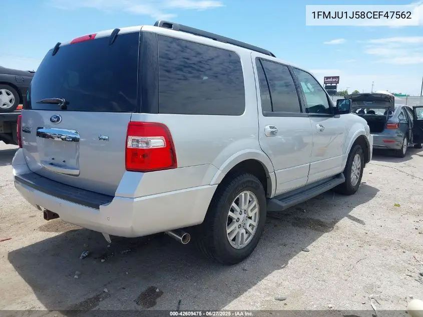 2012 Ford Expedition Xlt VIN: 1FMJU1J58CEF47562 Lot: 42609475