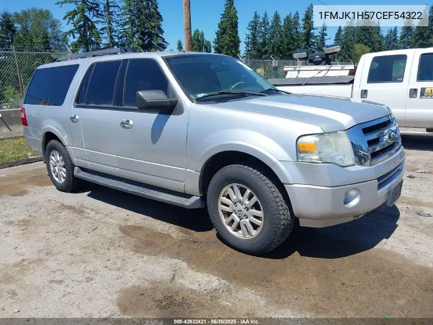 2012 Ford Expedition El Xlt VIN: 1FMJK1H57CEF54322 Lot: 42632421