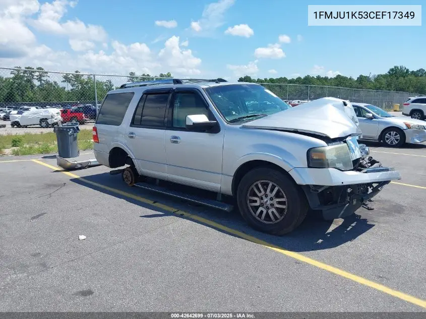 2012 Ford Expedition Limited VIN: 1FMJU1K53CEF17349 Lot: 42642699