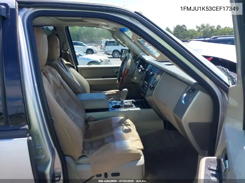 2012 Ford Expedition Limited VIN: 1FMJU1K53CEF17349 Lot: 42642699