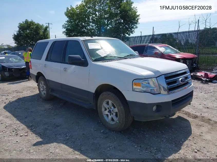 2012 Ford Expedition Xl VIN: 1FMJU1G58CEF20028 Lot: 42646650