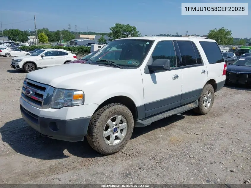 2012 Ford Expedition Xl VIN: 1FMJU1G58CEF20028 Lot: 42646650