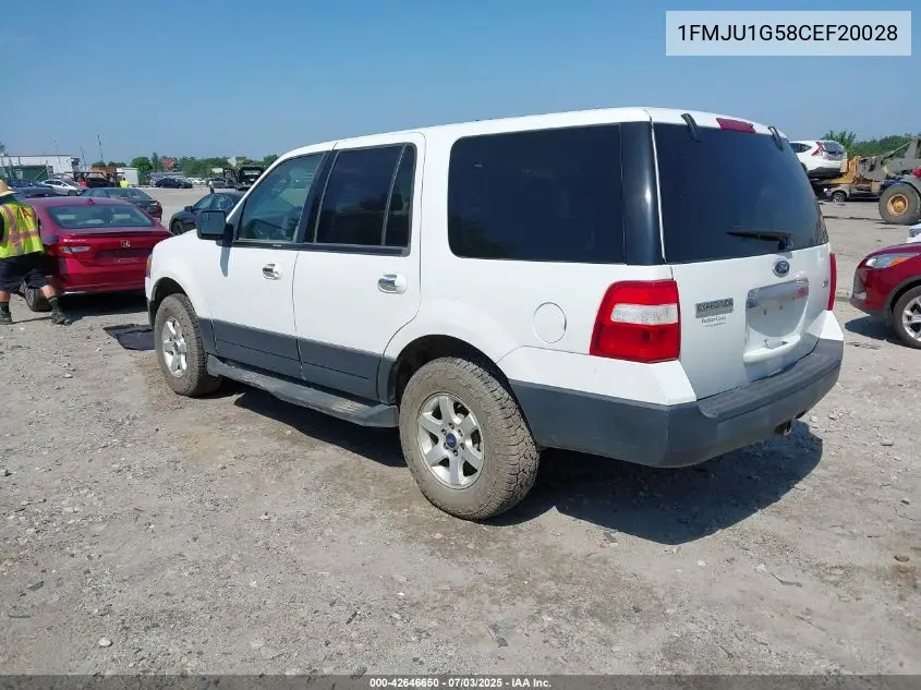 2012 Ford Expedition Xl VIN: 1FMJU1G58CEF20028 Lot: 42646650