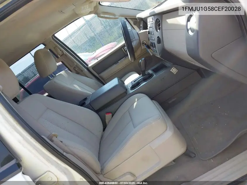 2012 Ford Expedition Xl VIN: 1FMJU1G58CEF20028 Lot: 42646650