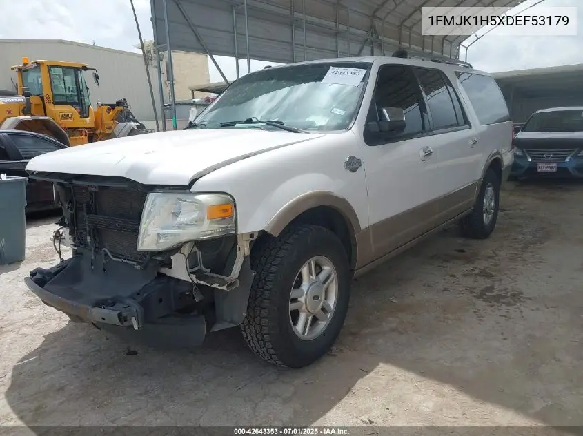 2013 Ford Expedition El King Ranch VIN: 1FMJK1H5XDEF53179 Lot: 42643353