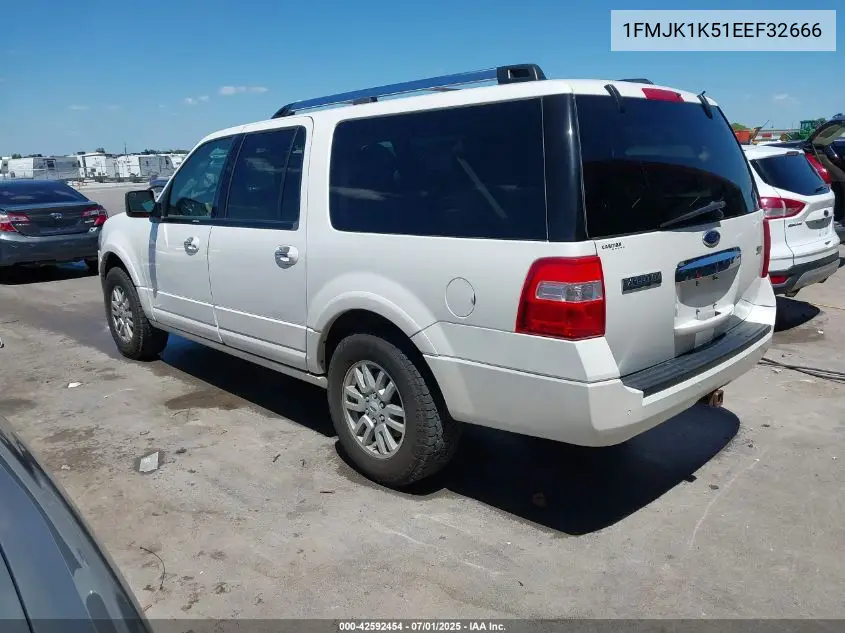 2014 Ford Expedition El Limited VIN: 1FMJK1K51EEF32666 Lot: 42592454