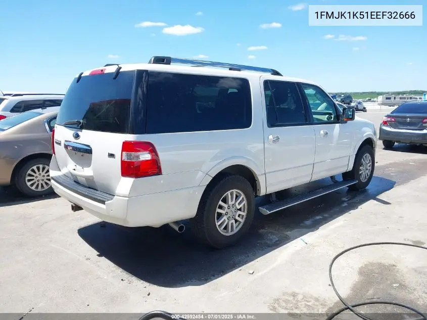 2014 Ford Expedition El Limited VIN: 1FMJK1K51EEF32666 Lot: 42592454