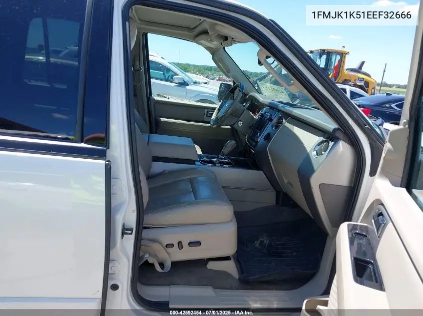 2014 Ford Expedition El Limited VIN: 1FMJK1K51EEF32666 Lot: 42592454
