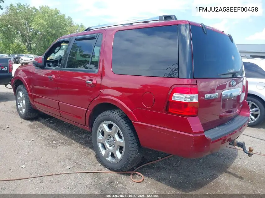 2014 Ford Expedition Limited VIN: 1FMJU2A58EEF00458 Lot: 42601878