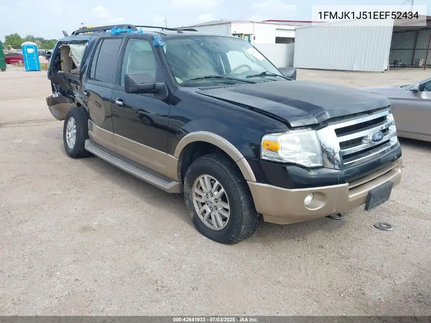 2014 Ford Expedition El Xlt VIN: 1FMJK1J51EEF52434 Lot: 42641933