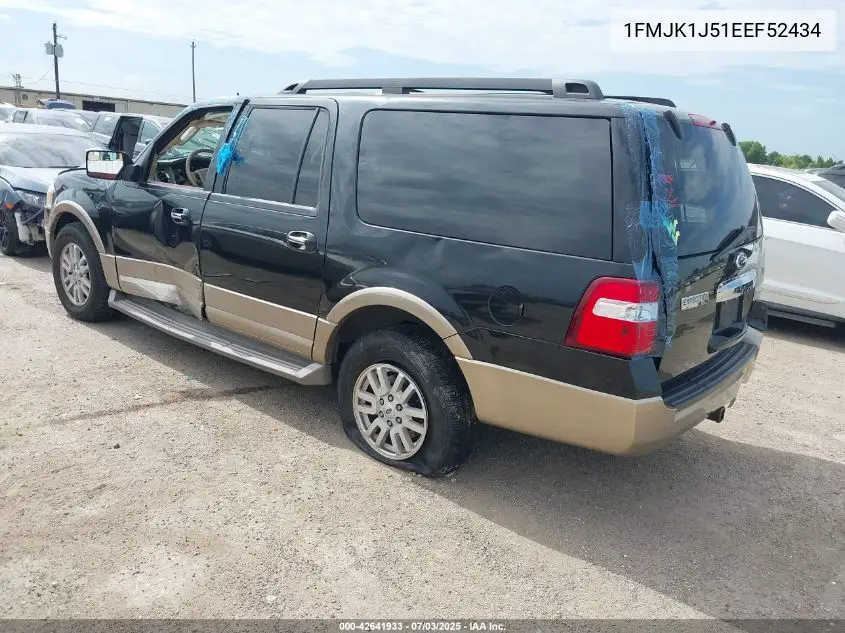 2014 Ford Expedition El Xlt VIN: 1FMJK1J51EEF52434 Lot: 42641933