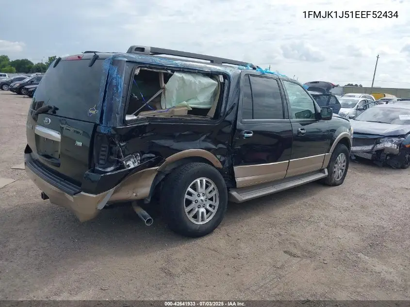 2014 Ford Expedition El Xlt VIN: 1FMJK1J51EEF52434 Lot: 42641933
