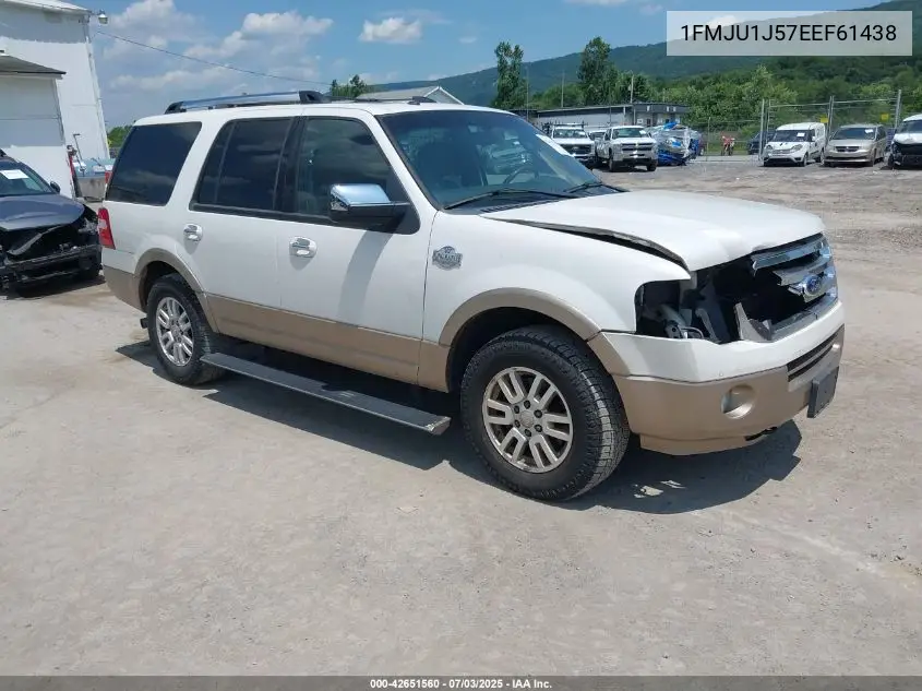 2014 Ford Expedition King Ranch VIN: 1FMJU1J57EEF61438 Lot: 42651560