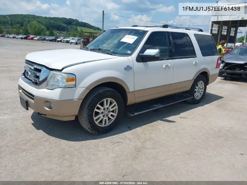 2014 Ford Expedition King Ranch VIN: 1FMJU1J57EEF61438 Lot: 42651560