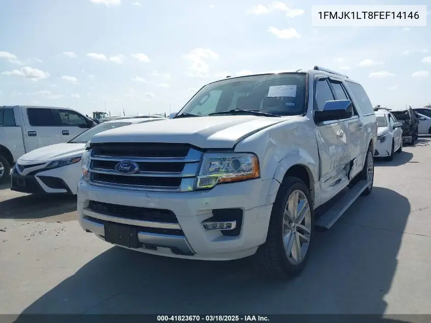 2015 Ford Expedition El Platinum VIN: 1FMJK1LT8FEF14146 Lot: 41823670