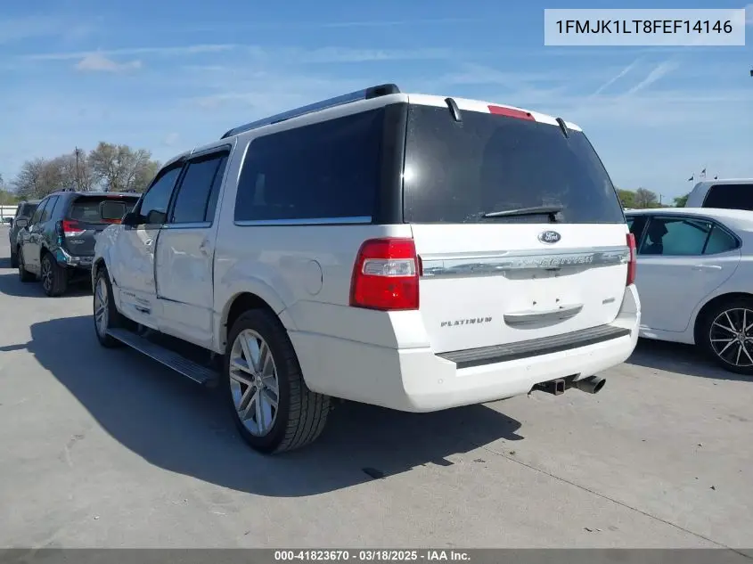 2015 Ford Expedition El Platinum VIN: 1FMJK1LT8FEF14146 Lot: 41823670
