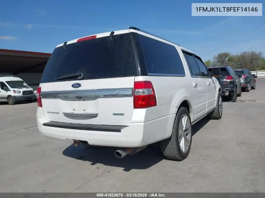2015 Ford Expedition El Platinum VIN: 1FMJK1LT8FEF14146 Lot: 41823670