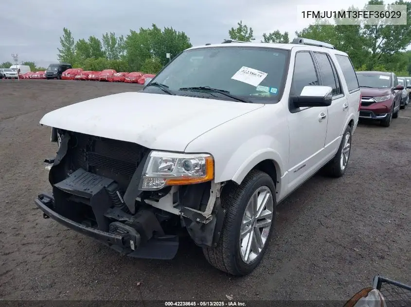2015 Ford Expedition Platinum VIN: 1FMJU1MT3FEF36029 Lot: 42238645