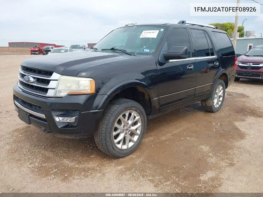 2015 Ford Expedition Limited VIN: 1FMJU2AT0FEF08926 Lot: 42606967