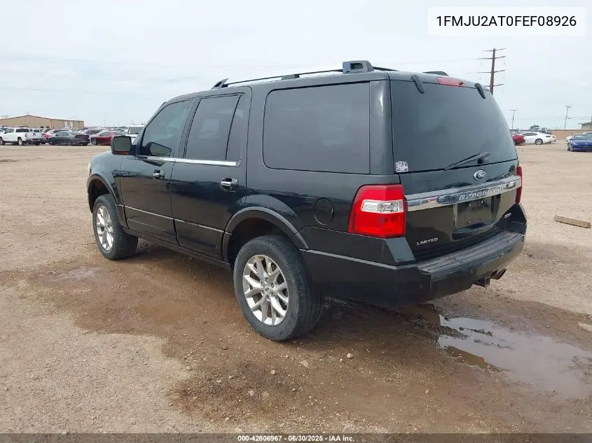 2015 Ford Expedition Limited VIN: 1FMJU2AT0FEF08926 Lot: 42606967