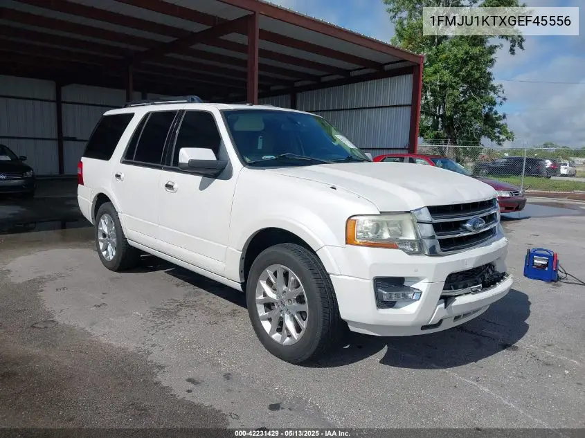 2016 Ford Expedition Limited VIN: 1FMJU1KTXGEF45556 Lot: 42231429