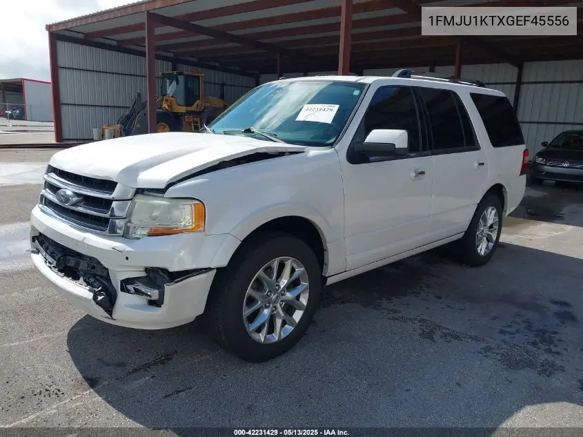 2016 Ford Expedition Limited VIN: 1FMJU1KTXGEF45556 Lot: 42231429