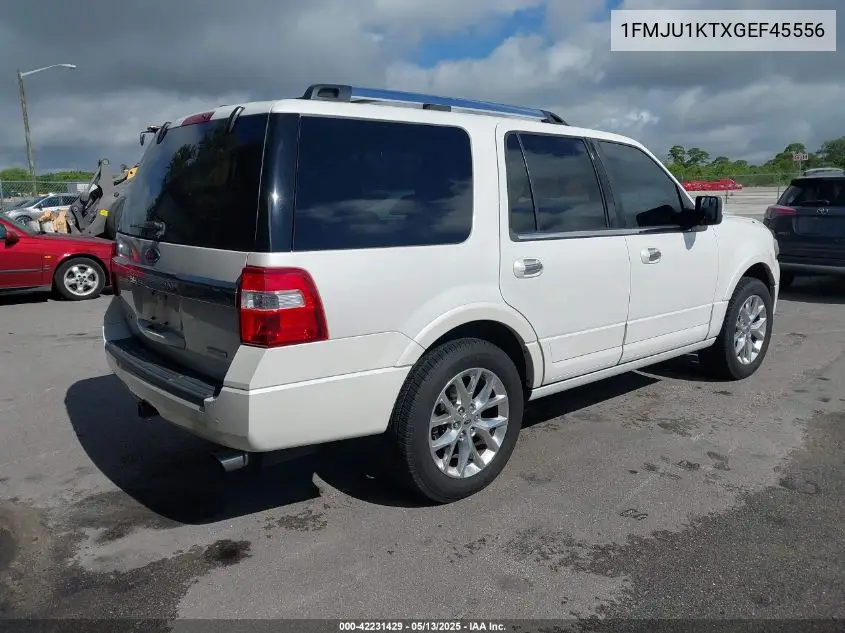 2016 Ford Expedition Limited VIN: 1FMJU1KTXGEF45556 Lot: 42231429