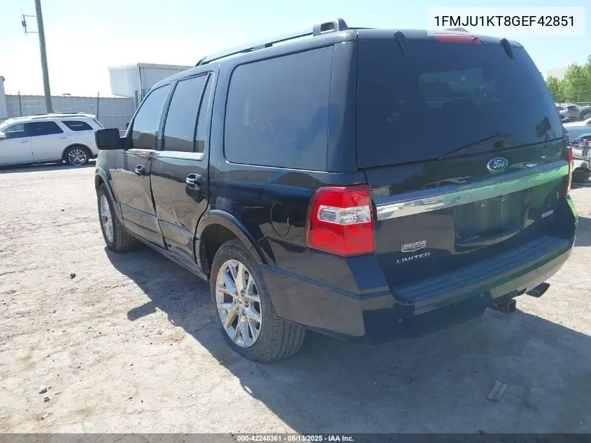 2016 Ford Expedition Limited VIN: 1FMJU1KT8GEF42851 Lot: 42248361