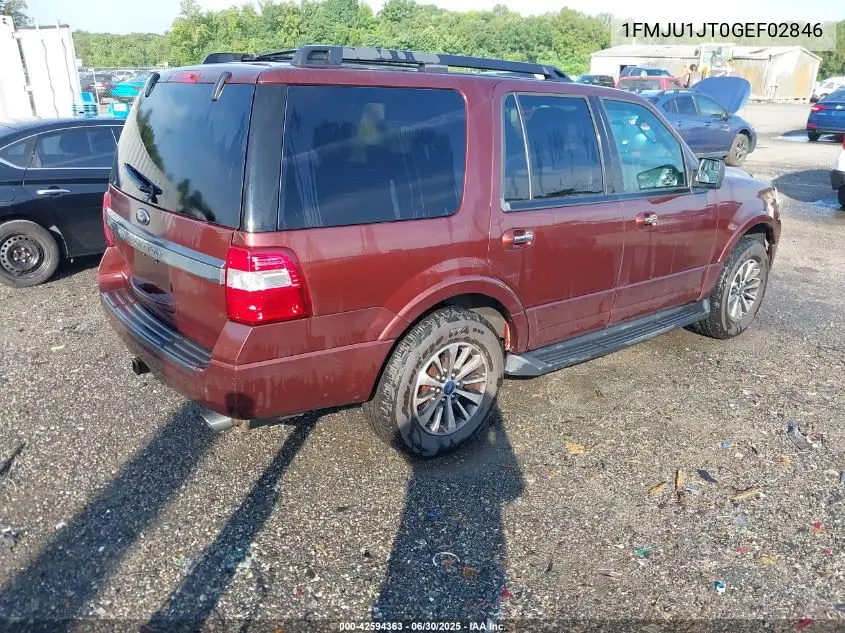 2016 Ford Expedition Xlt/King Ranch VIN: 1FMJU1JT0GEF02846 Lot: 42594363