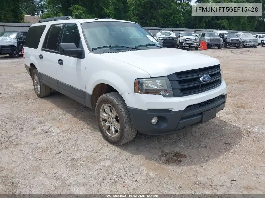 2016 Ford Expedition El Xl VIN: 1FMJK1FT5GEF15428 Lot: 42643433