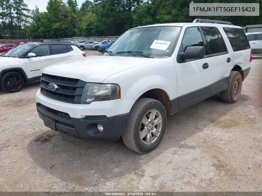 2016 Ford Expedition El Xl VIN: 1FMJK1FT5GEF15428 Lot: 42643433