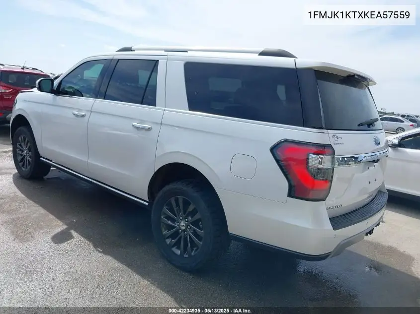2019 Ford Expedition Max Limited VIN: 1FMJK1KTXKEA57559 Lot: 42234935