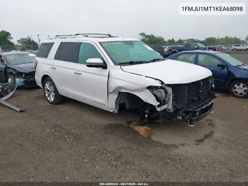 2019 Ford Expedition Platinum VIN: 1FMJU1MT1KEA68098 Lot: 42594143