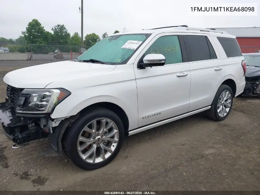 2019 Ford Expedition Platinum VIN: 1FMJU1MT1KEA68098 Lot: 42594143