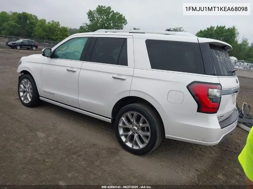 2019 Ford Expedition Platinum VIN: 1FMJU1MT1KEA68098 Lot: 42594143