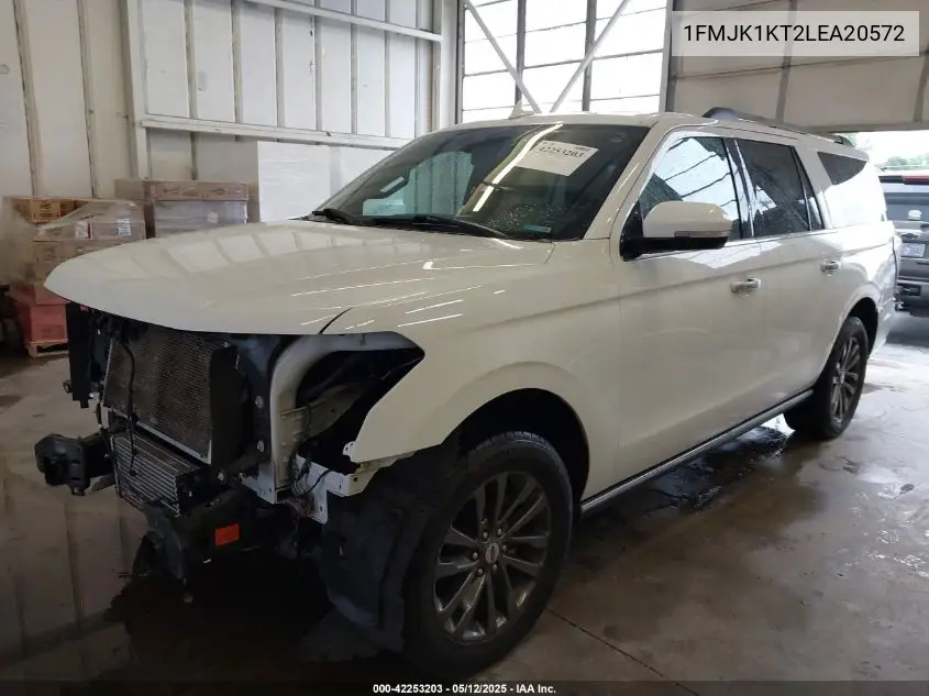 2020 Ford Expedition Limited Max VIN: 1FMJK1KT2LEA20572 Lot: 42253203