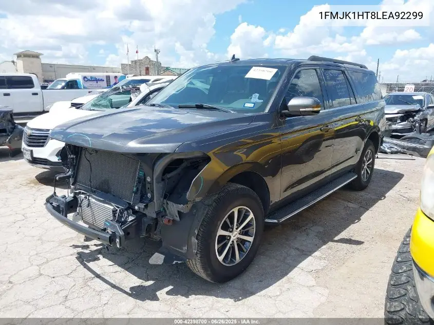 2020 Ford Expedition Xlt Max VIN: 1FMJK1HT8LEA92299 Lot: 42398700